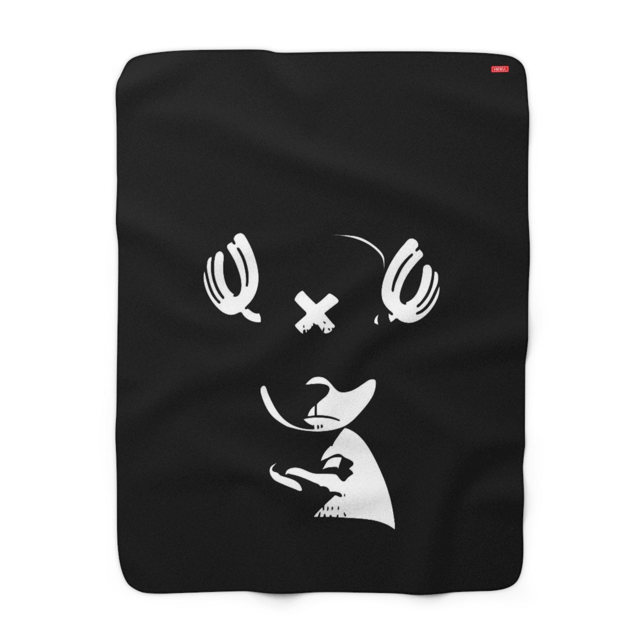 Sherpa Fleece Blanket - Badass Reindeer - Yukan Iconic