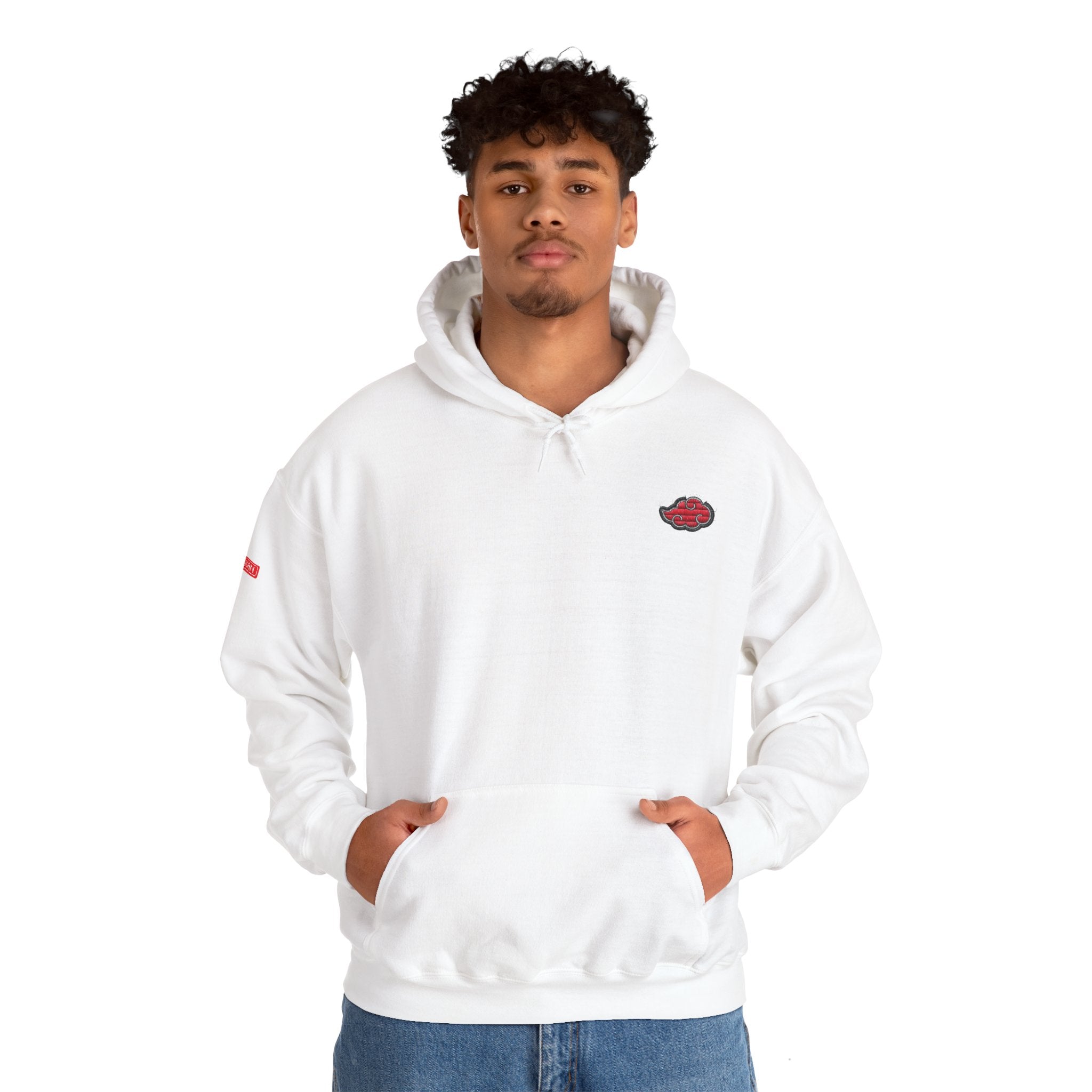 Hoodie - Embroided Akatsuki Cloud