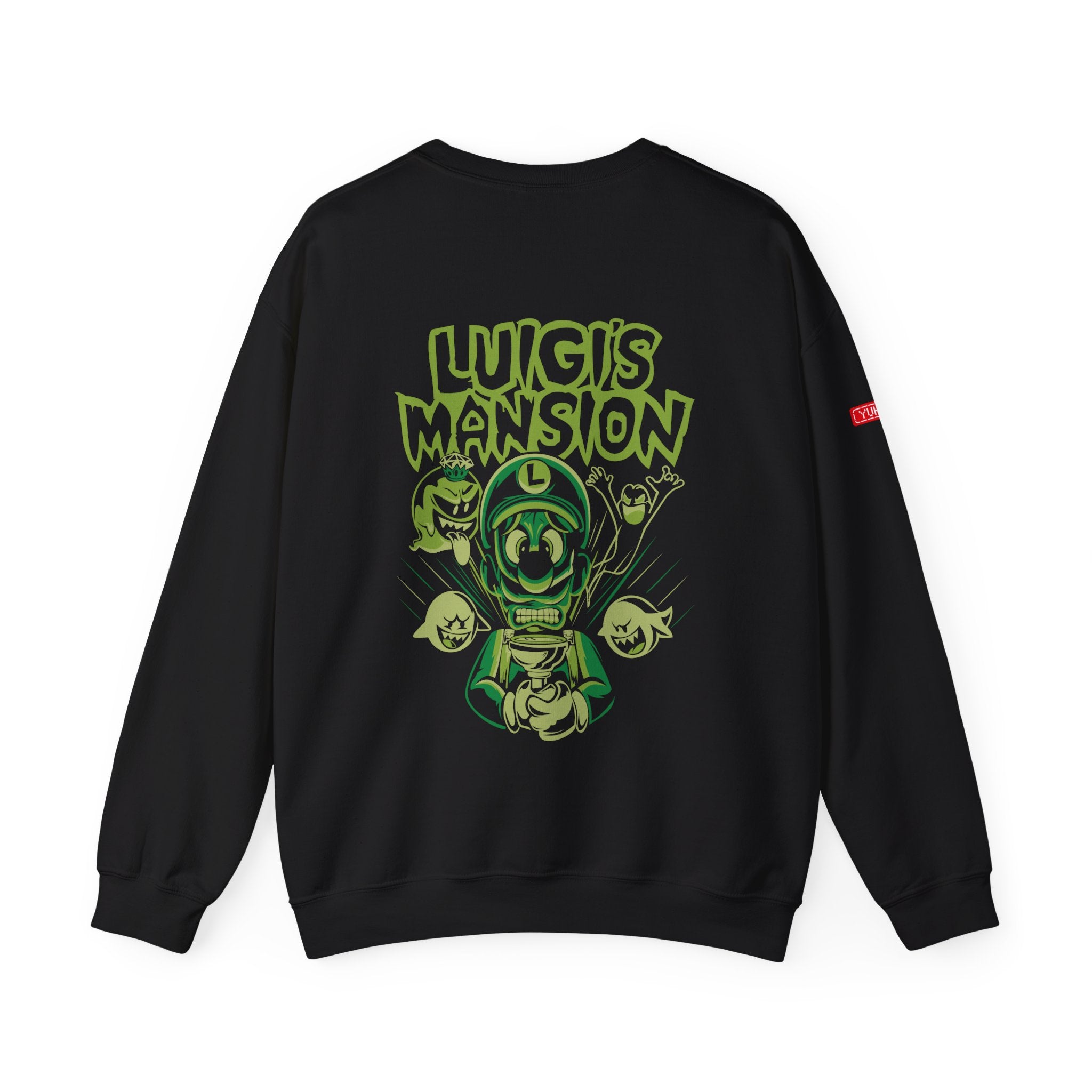 Heavy Crewneck Sweatshirt - Green Mansion (Design On Back)