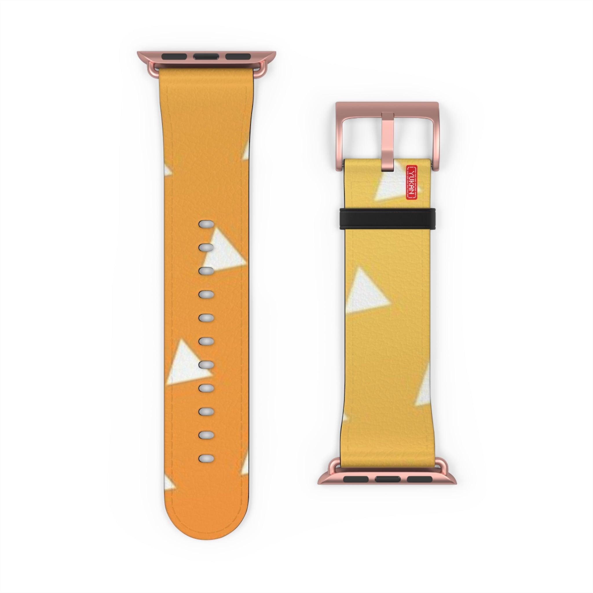 Lether Apple Watch Band - Zenitsu Pattern - Yukan Iconic