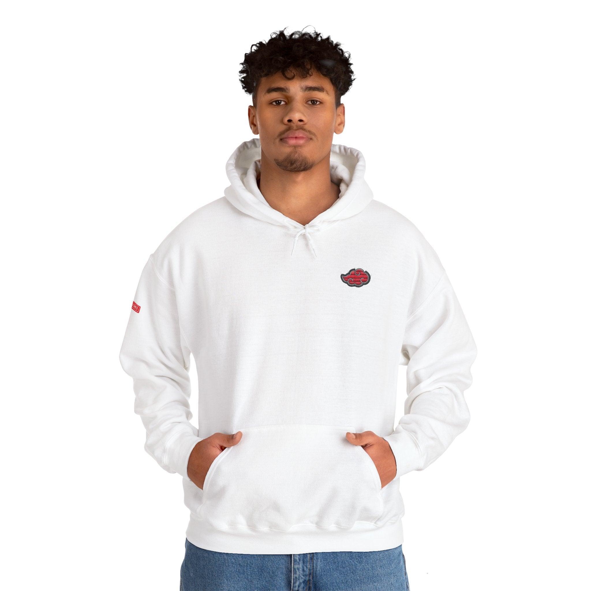 Hoodie | Naruto - Embroided Effect Akatsuki Cloud | Anime Streetwear - Yukan Iconic