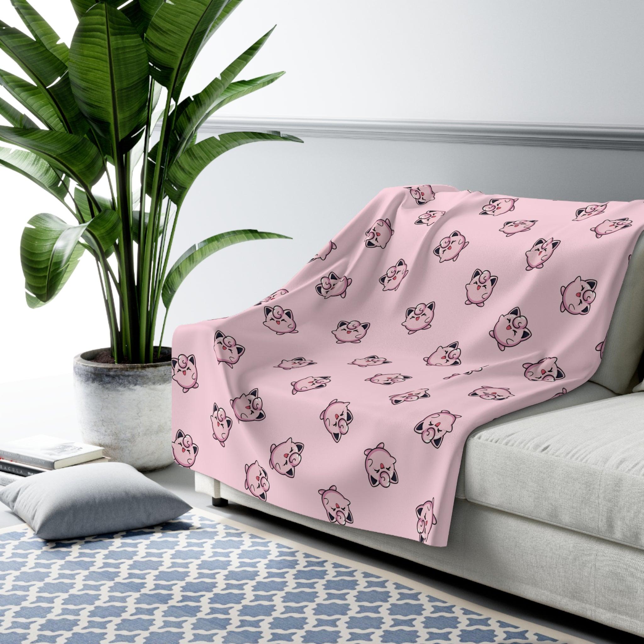 Sherpa Fleece Blanket - Pinky Little Face