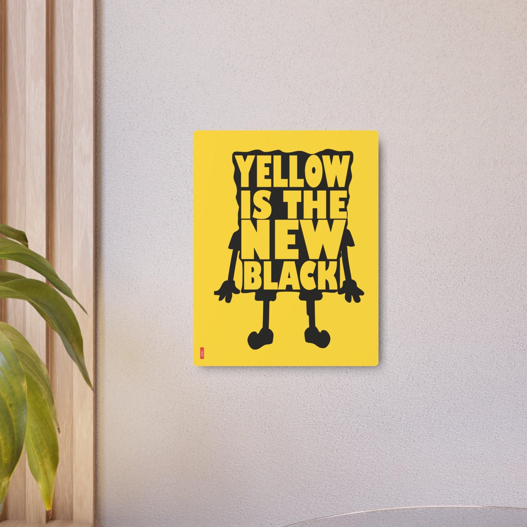 Aluminium Artwork - Yellow is the new black - Yukan Iconic