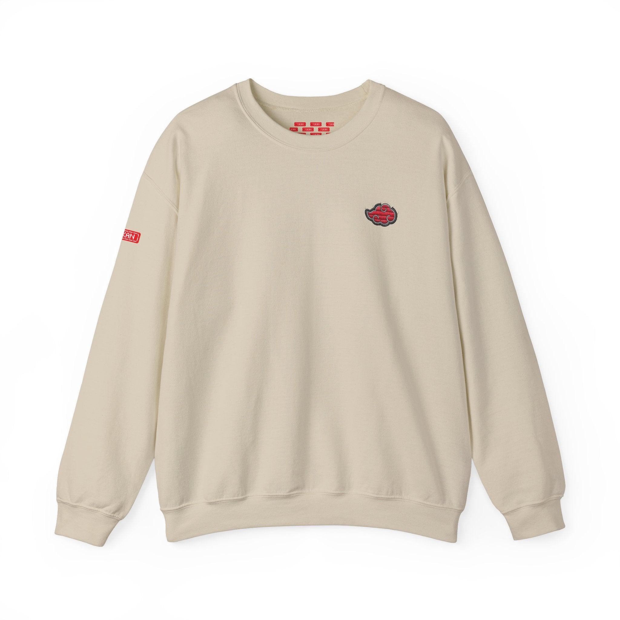 Sweatshirt | Naruto - Embroided Effect Akatsuki Cloud | Anime Streetwear - Yukan Iconic