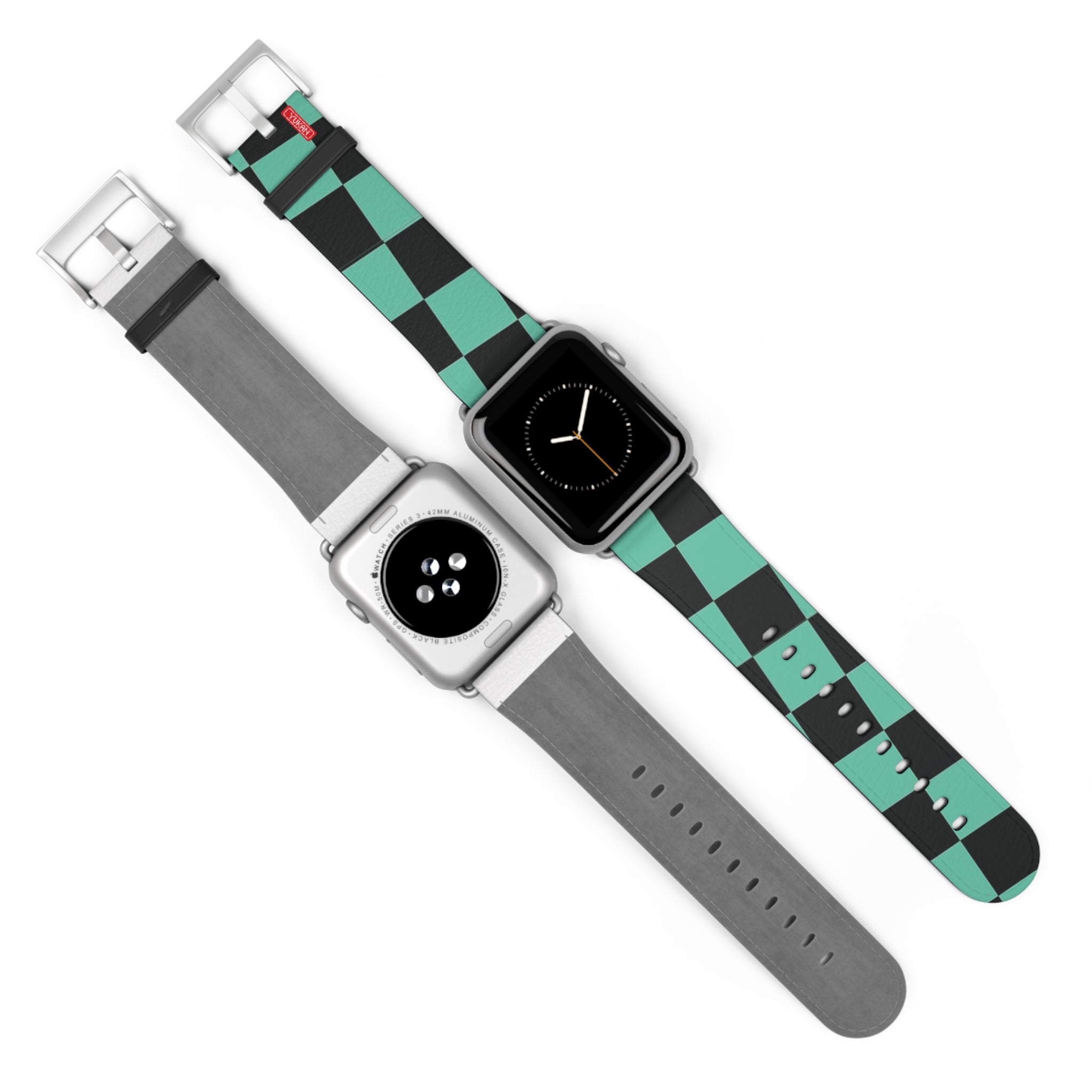 Lether Apple Watch Band - Kamado Tanjiro Pattern