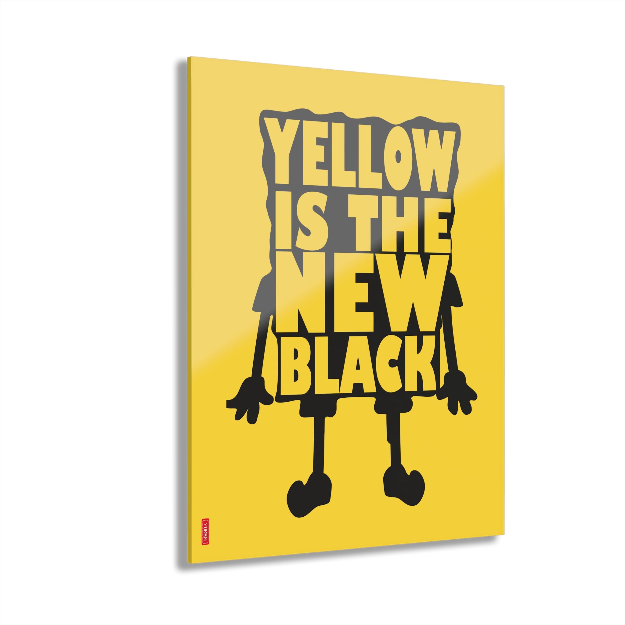 Acrylic Artwork - Yelow is the new black - Yukan Iconic