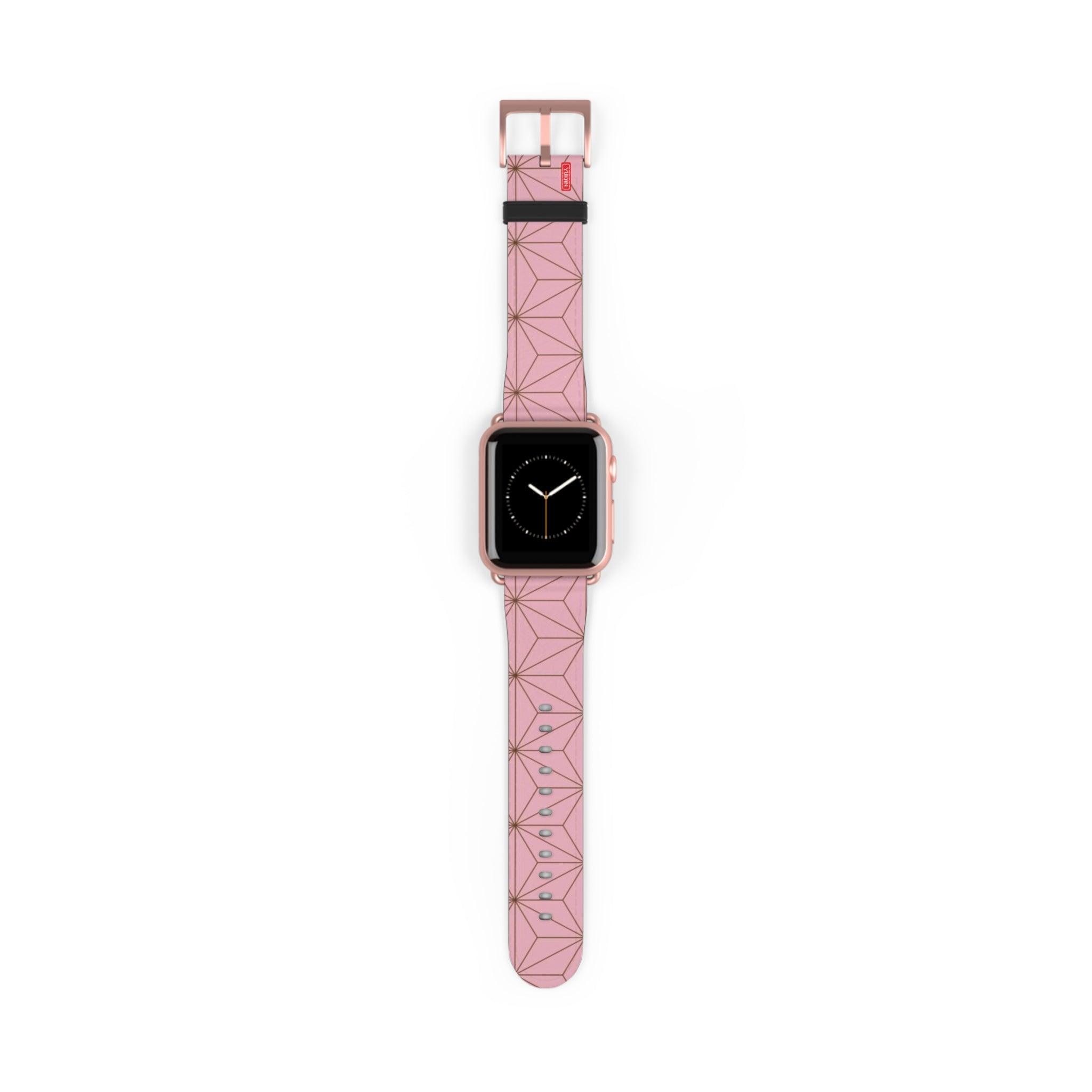 Lether Apple Watch Band - Kamado Nezuko Pattern - Yukan Iconic