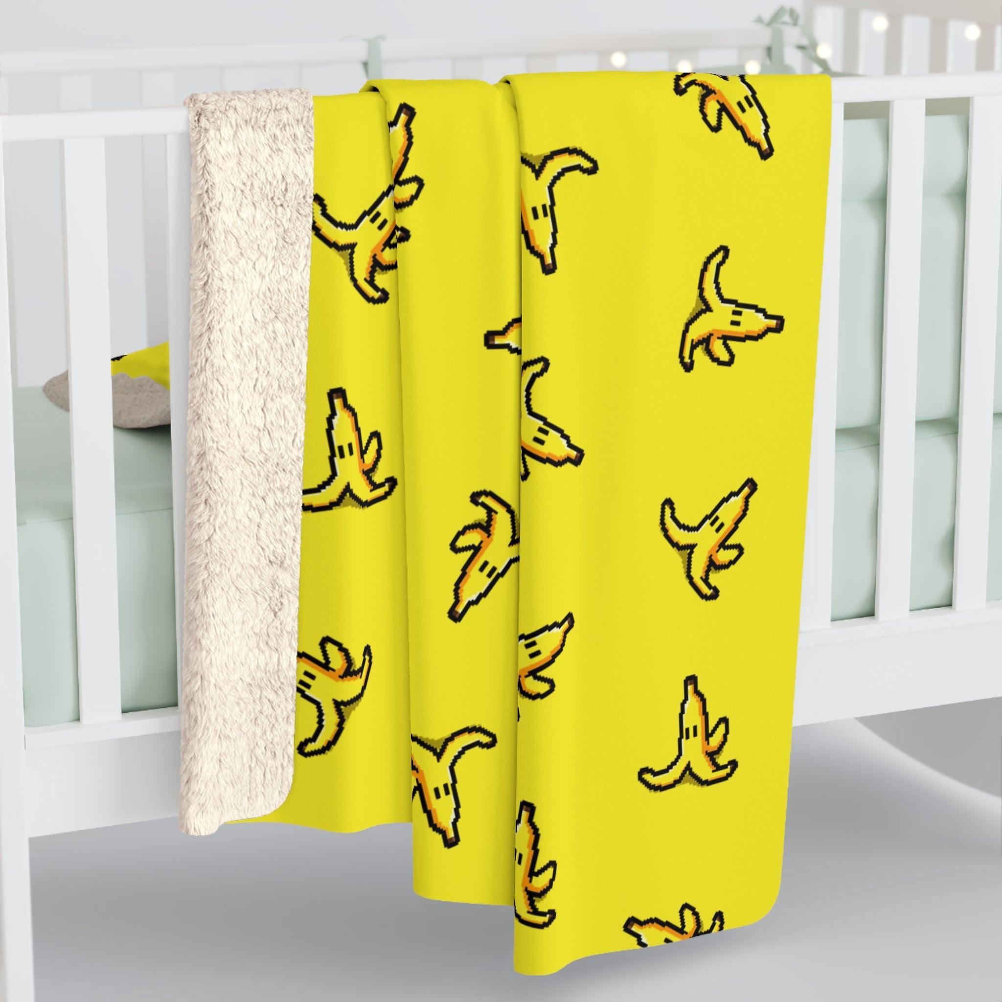 Sherpa Fleece Blanket - Famous Banana