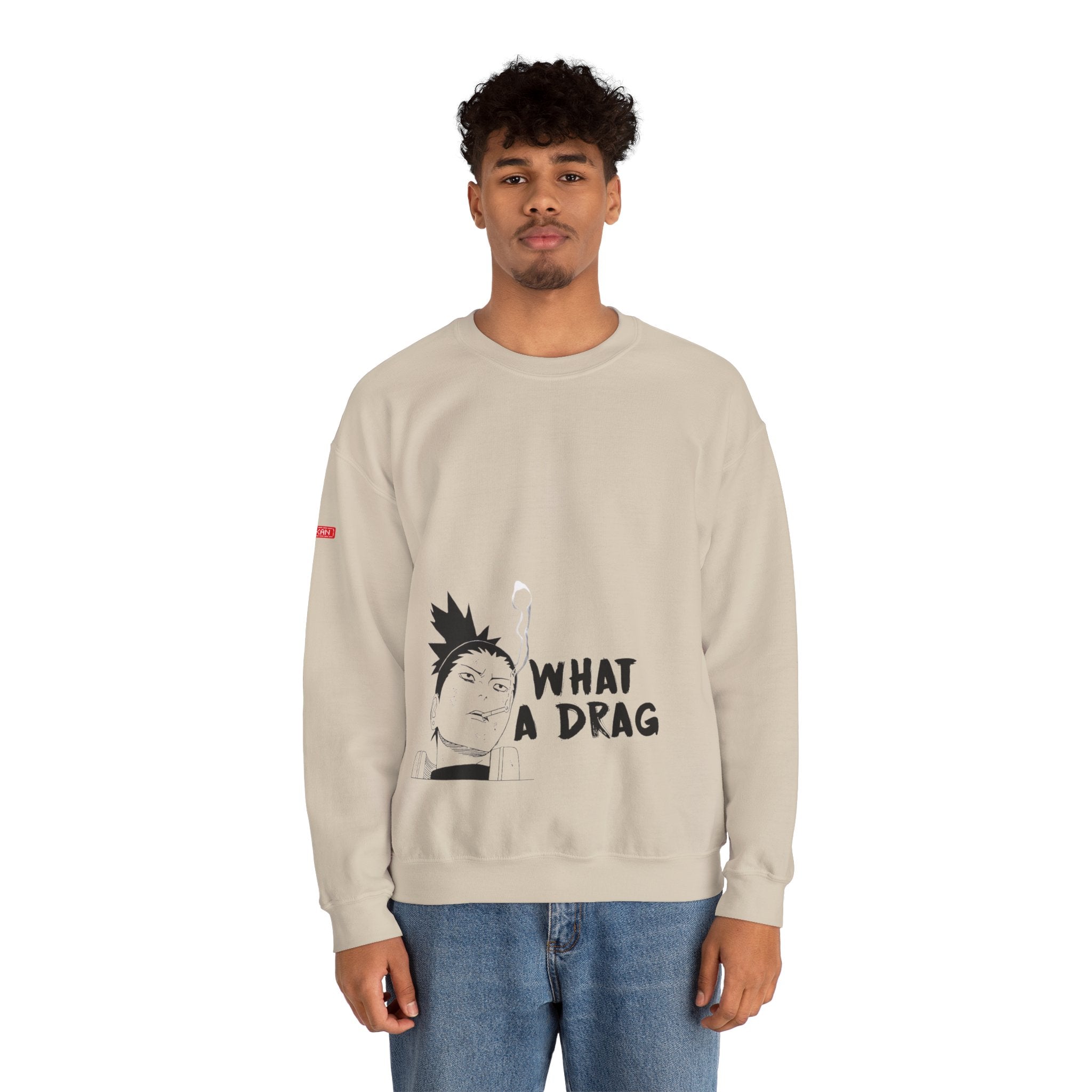 Heavy Crewneck Sweatshirt - Shikamaru "Mendokusai"