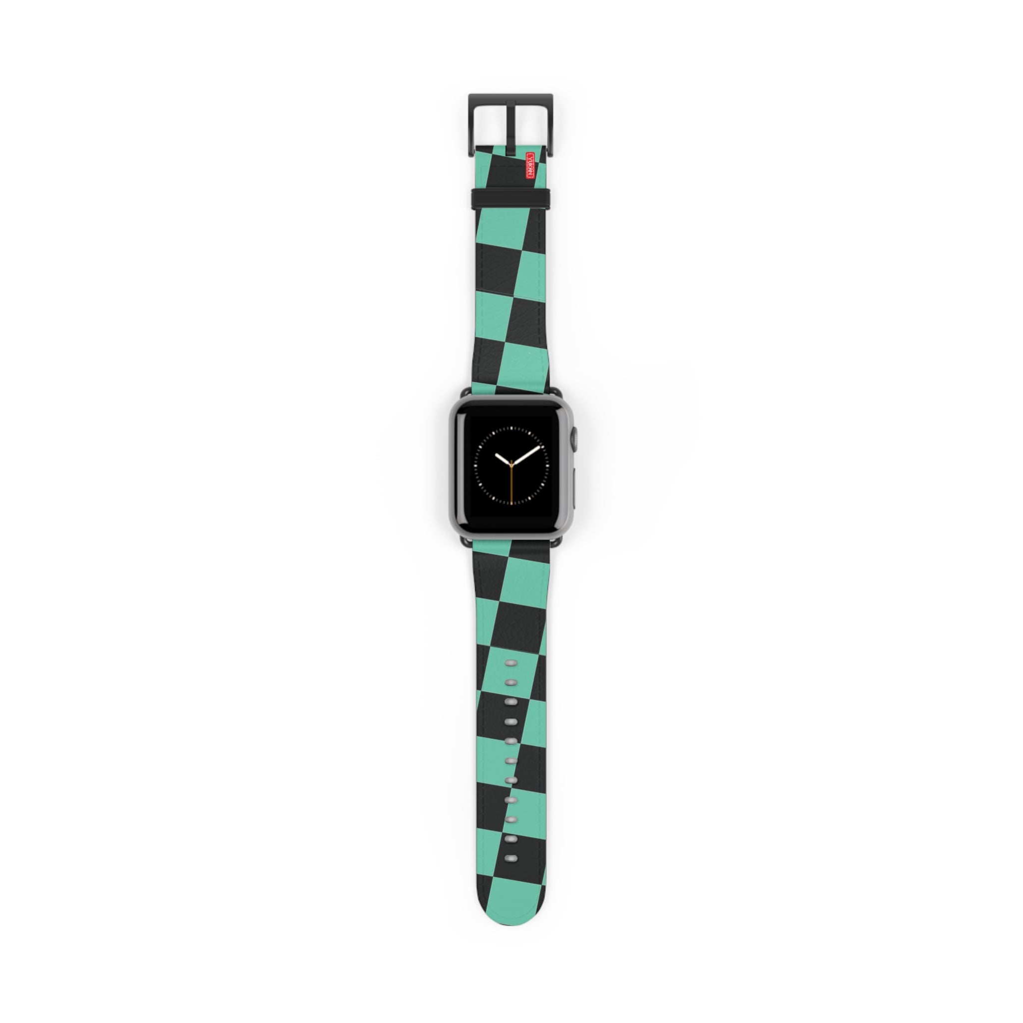 Lether Apple Watch Band - Kamado Tanjiro Pattern