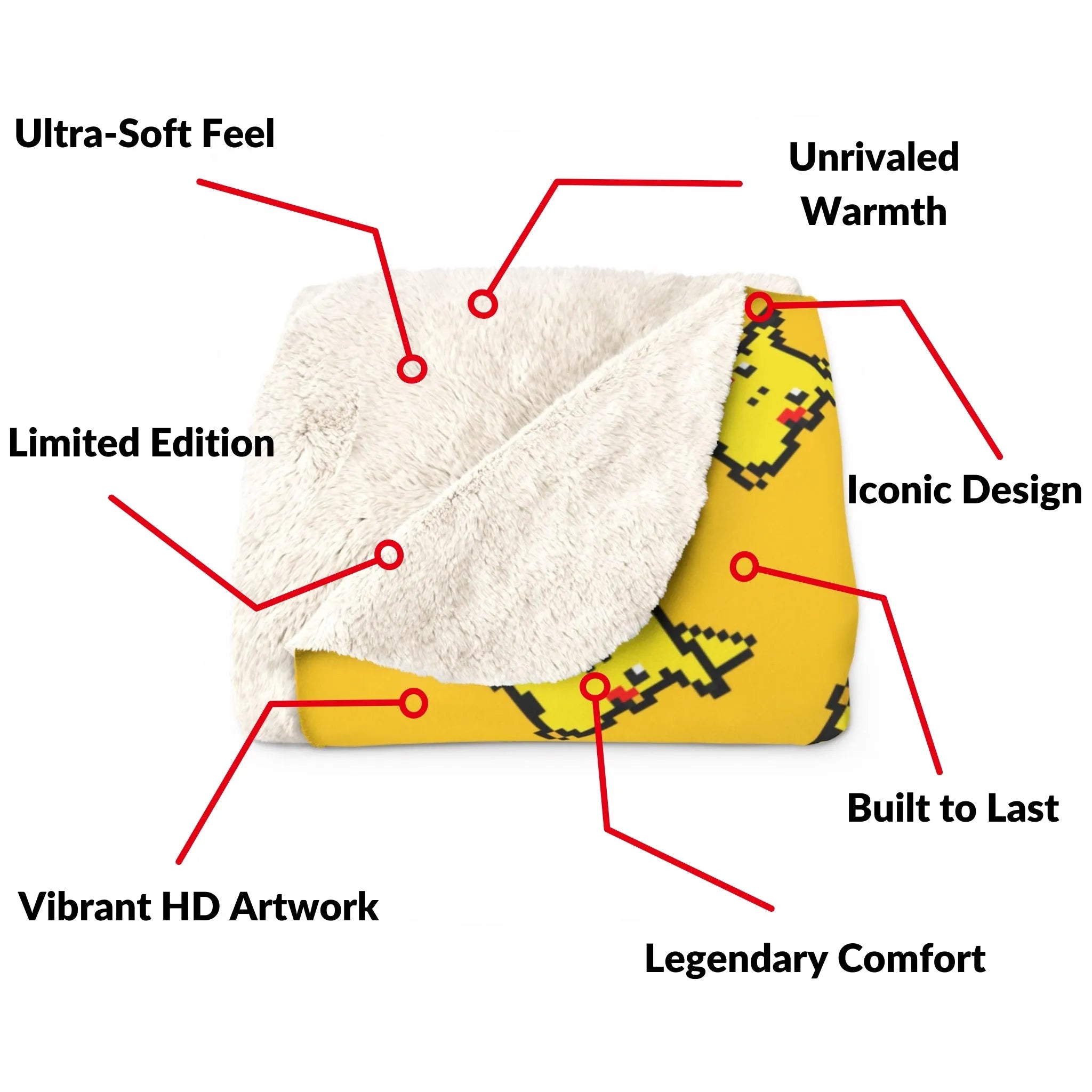 Ultra-Plush Warm Blanket | Pokemon - Electric Mouss | Iconic Edition