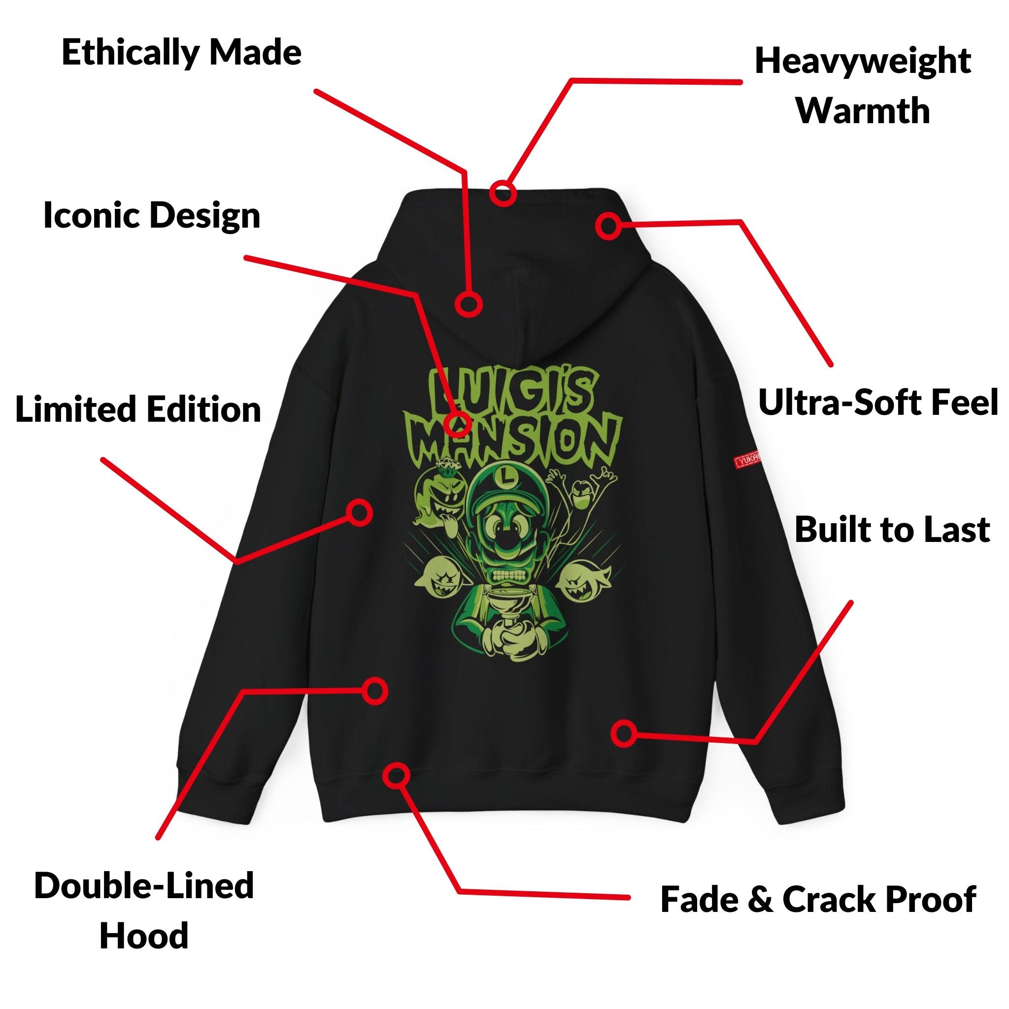 Hoodie | Luigi's Mansion - Green Mansion | Exclusive Drop - Yukan Iconic