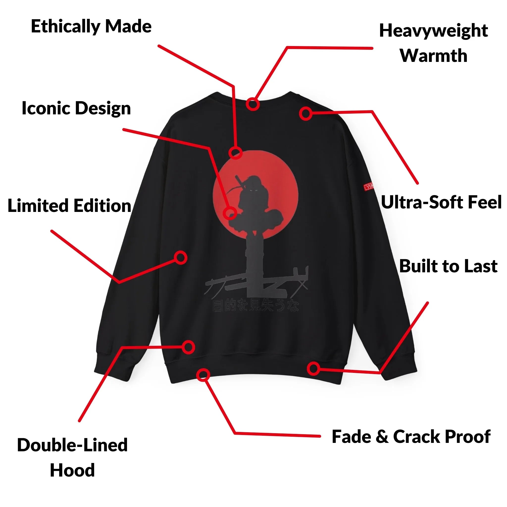 Sweatshirt | Naruto - Itachi's Red Moon | Exclusive Drop - Yukan Iconic