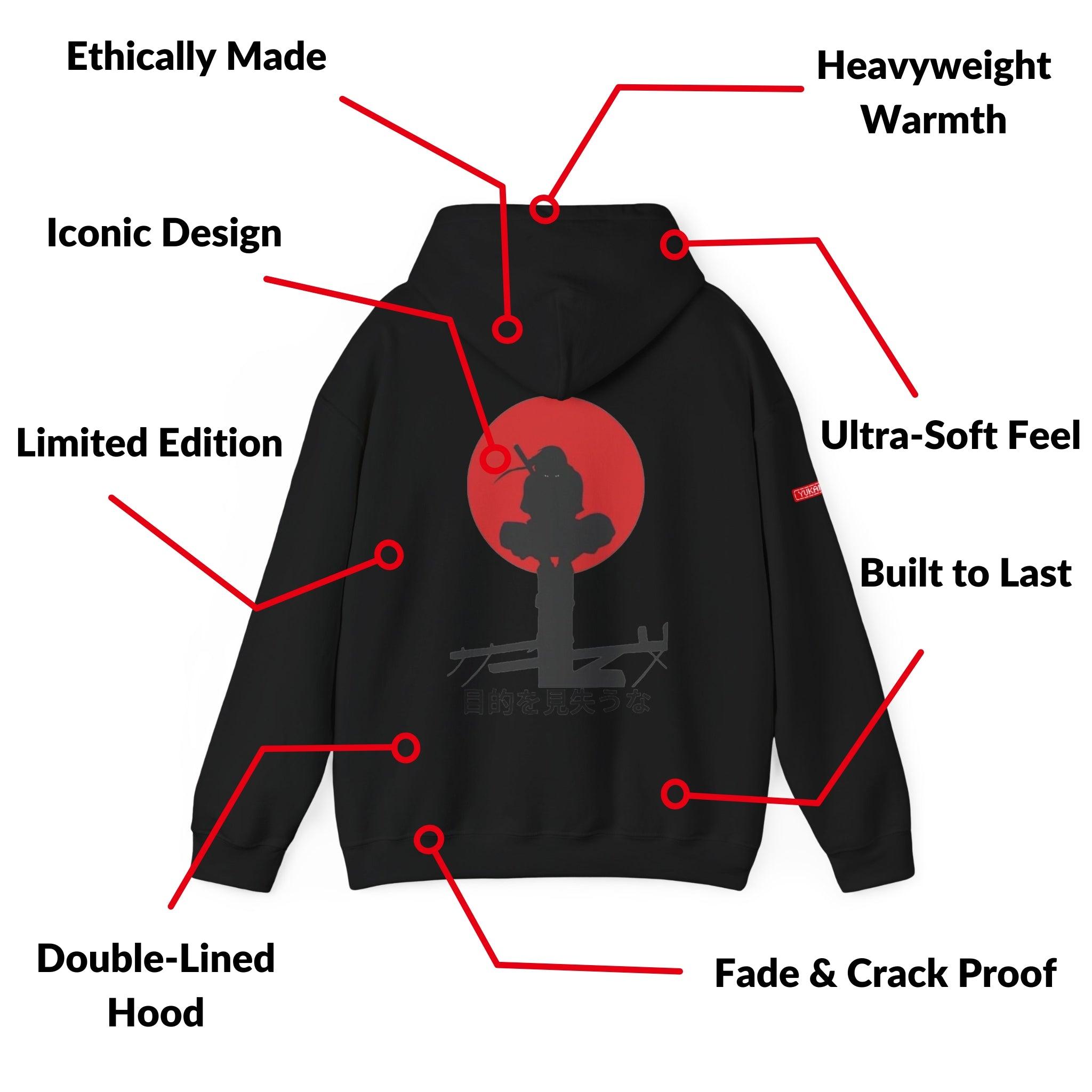 Hoodie | Naruto - Itachi's Red Moon | Exclusive Drop - Yukan Iconic