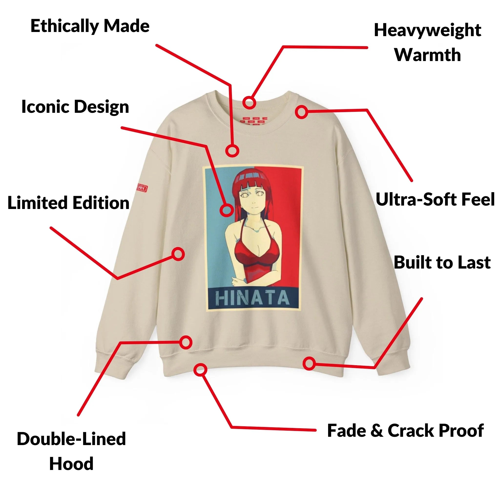 Sweatshirt | Naruto - Hinata Hyuga Waifu | Exclusive Drop - Yukan Iconic